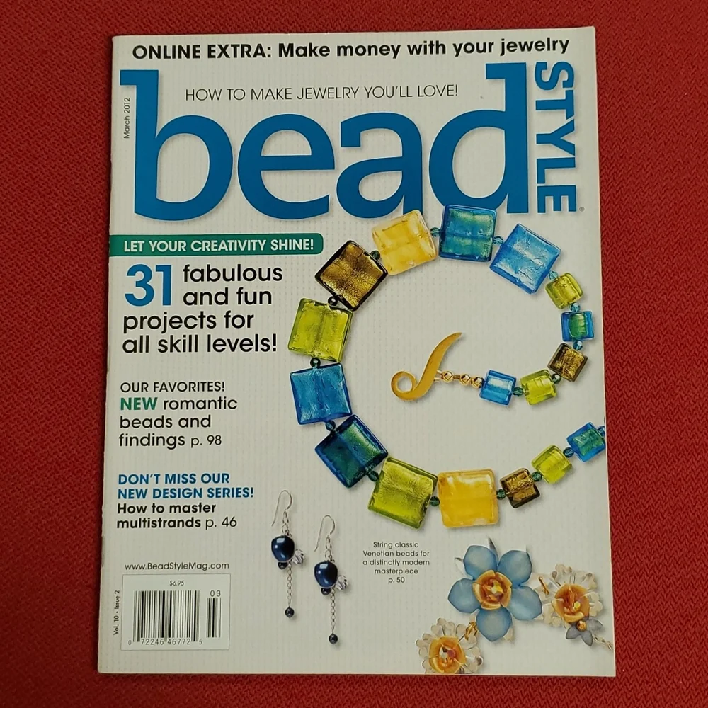 3 issues 'Bead Style March and May 2012 January 2014 crafting DIY Jewelry